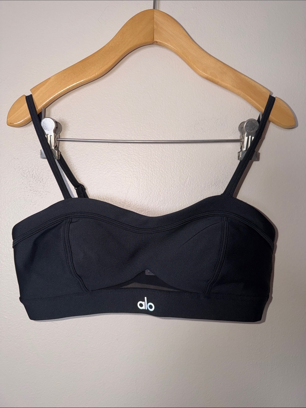 Alo Yoga Airlift Skyglow Bra Black Size M